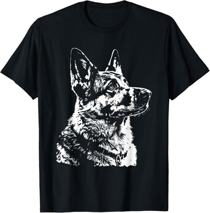German Shepherd Drawing Shepherd Picture German Shepherd T-Shirt