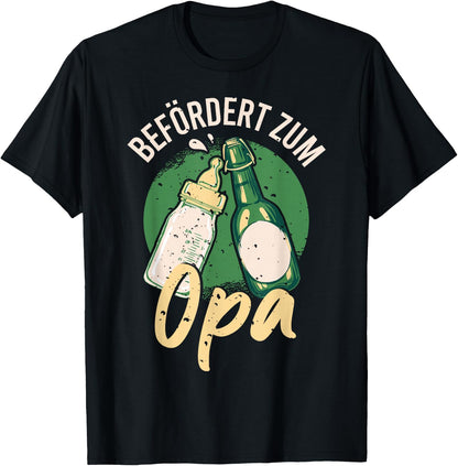 Men's with German Text Zum Opa Bef?rt, black T-Shirt
