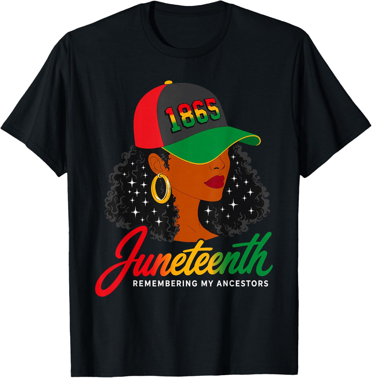 Juneteenth Remembering My Ancestors 1865 Black Woman Queen T-Shirt