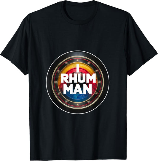 Birthday Gift Humour I Rum Man Aperitif Alcohol Father Dad , Black, S T-Shirt