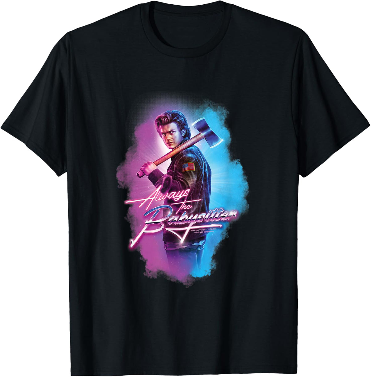 Stranger Things : Steve Harrington Is Still the Babysitter , Black, S T-Shirt