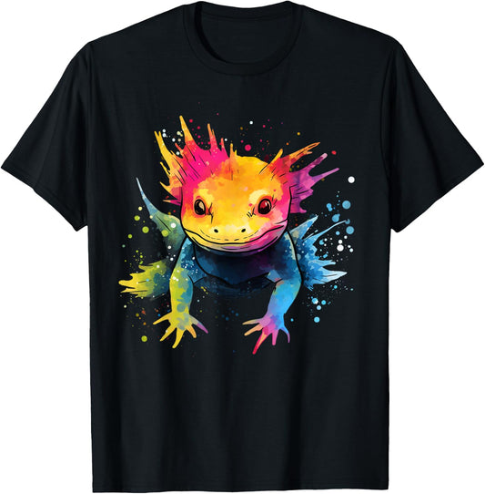 Axolotl Lover on Axolotl Kids, Women, Men Apparel - Adults Axolotl Theme - Black, Short Sleeve, Small T-Shirt