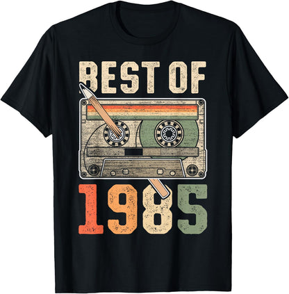 Best of 1985 Old Cassette 41st Birthday Retro T-Shirt