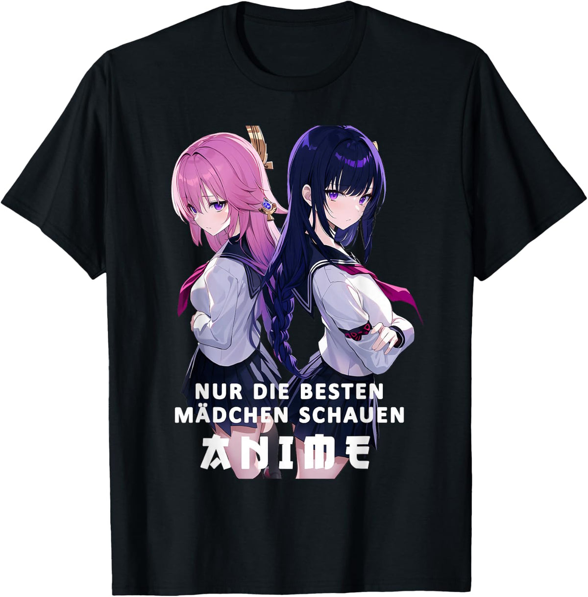 Anime Girl Only The Best Girls Look Anime , black T-Shirt