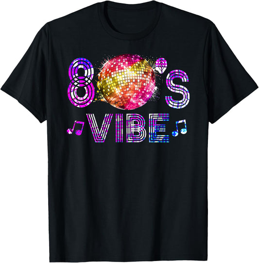 80s Vibe Funny 1980s Disco Themed Vintage Retro 80's Dancing T-Shirt