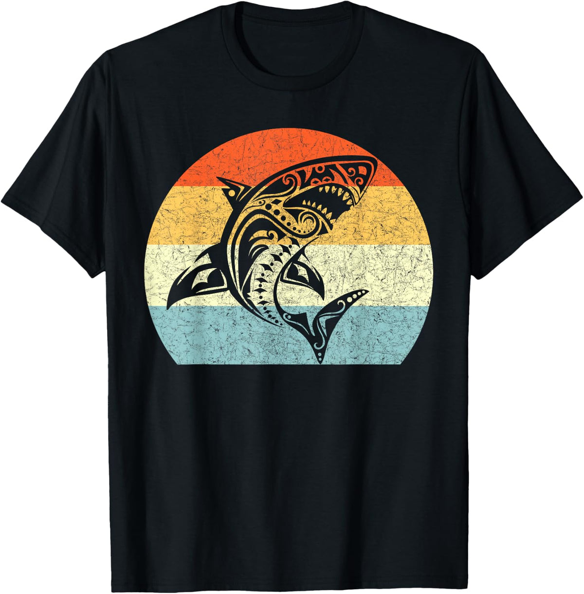Shark Vintage Retro Throwback Vacation T-Shirt