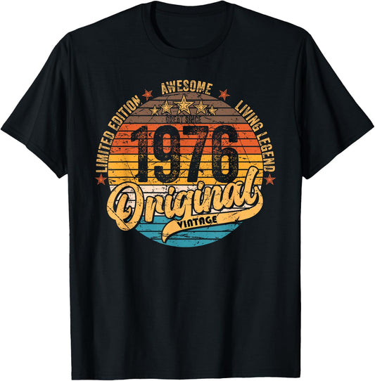 1976 Vintage Birthday Retro Vintage Men Women Gift T-Shirt