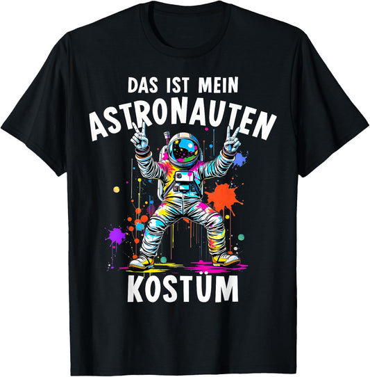 Astronaut Costume for Fancy Dress and Carnival Astronaut , black T-Shirt