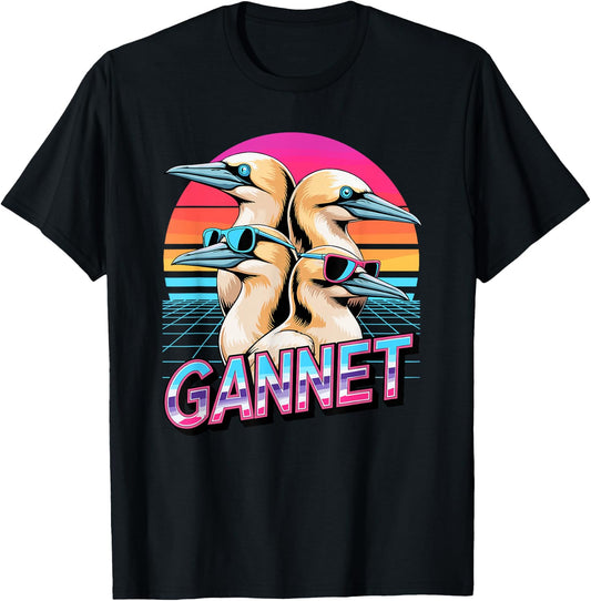 90s Vintage Gannet Bird Gannets T-Shirt