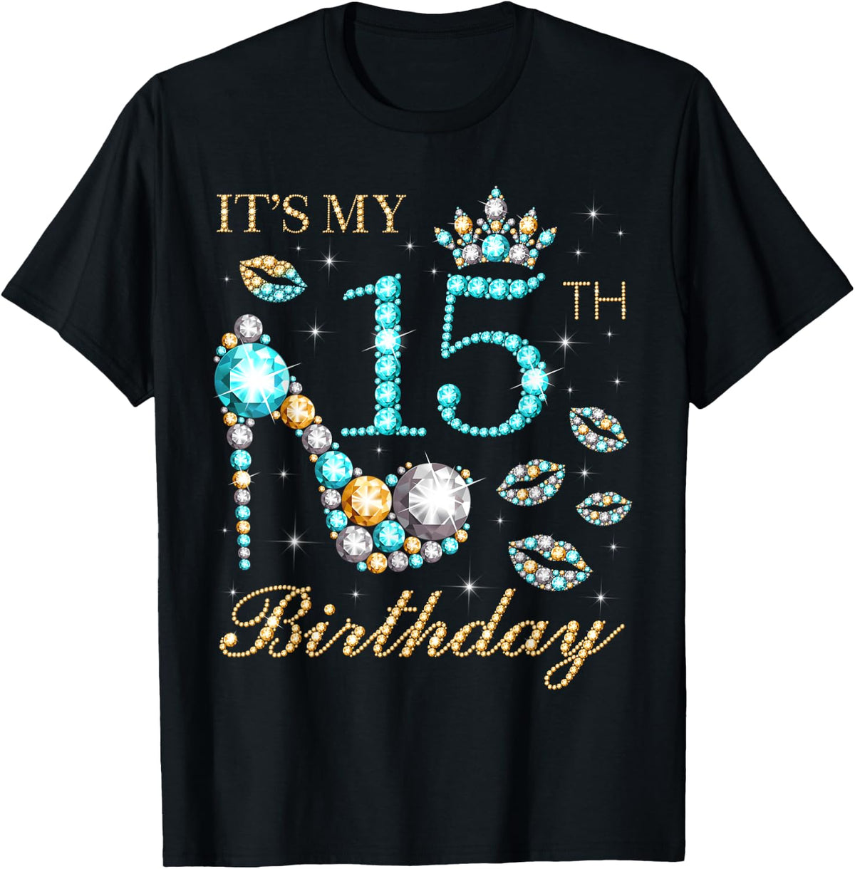 It's My 15th Birthday, 15 Years Old, 15th Birthday Queen T-Shirt