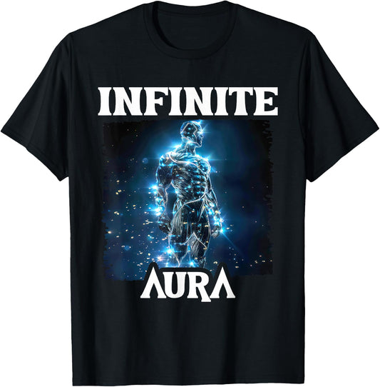Aura Infinite Maximum Points Humor Meme Aura , Black, S T-Shirt