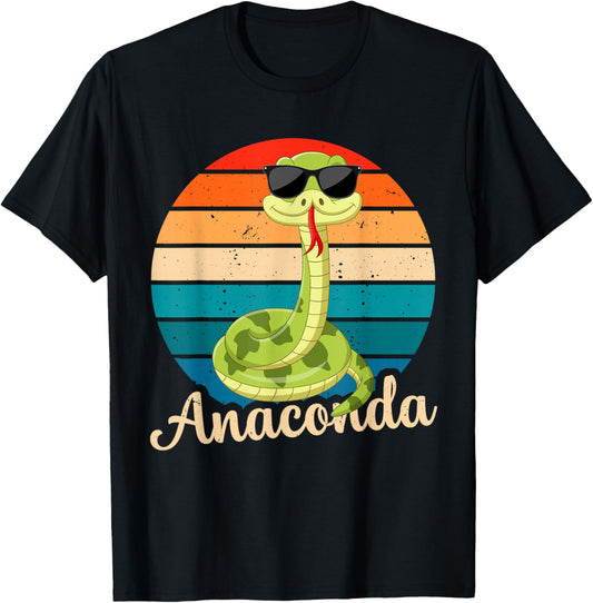 Anaconda Snake Cute Sunglasses Women Kids , Black, S T-Shirt