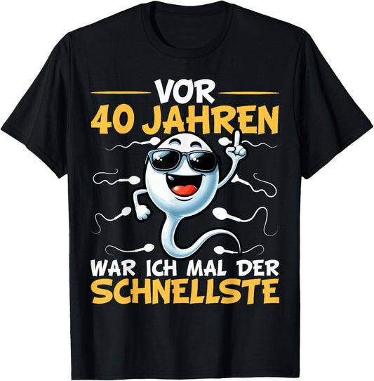 40th Birthday Man Woman 40 Years 1984 Decorative Funny Gift , black T-Shirt