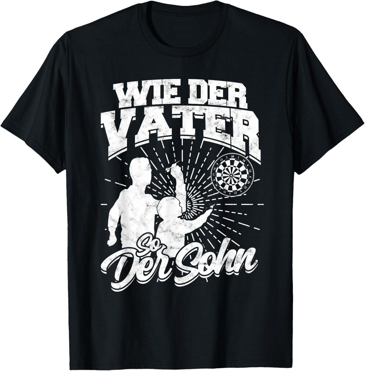Like The Father So Der Son Darts Darts Dart Player Dart , black, s T-Shirt