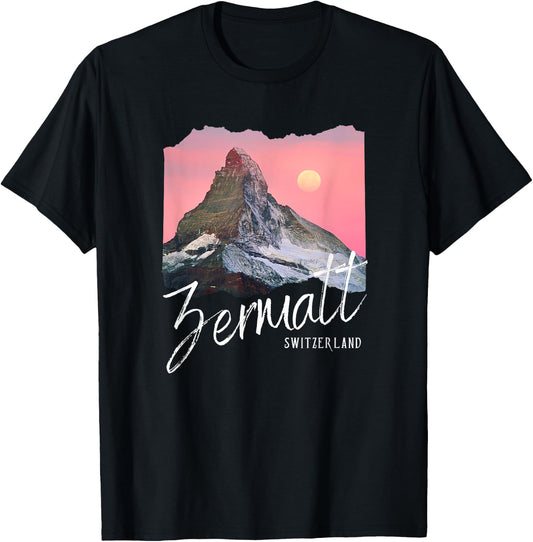 Zermatt Souvenir / Switzerland Zermatt , black, S T-Shirt