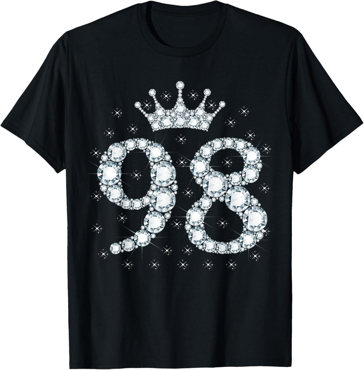98 Crown 98 Years Old Happy 98th Birthday Girl Women T-Shirt