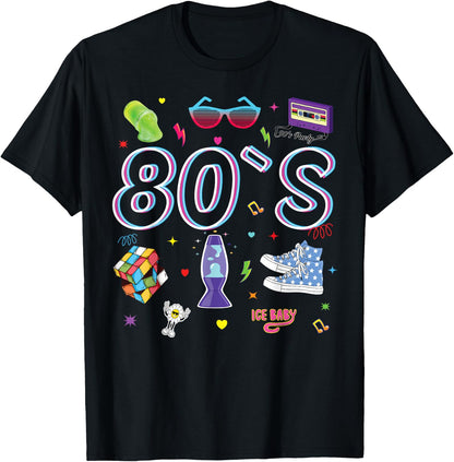 80er Jahre Mottoparty 80er Jahre Kostm - I love the 80s T-Shirt