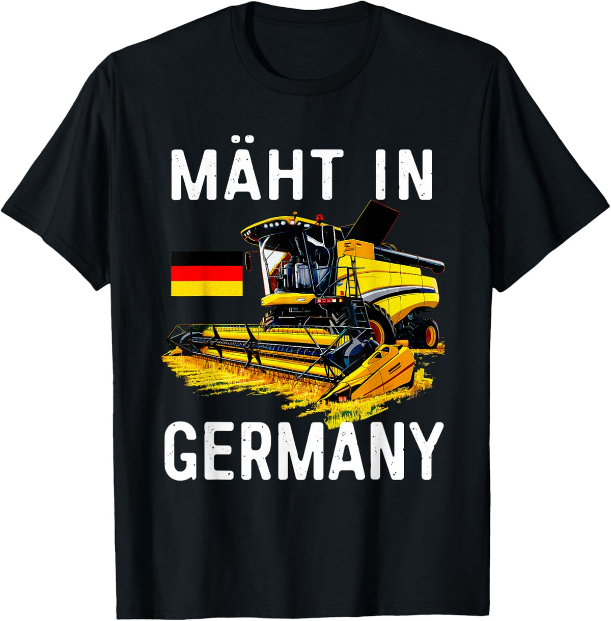 with Combine Harvesting in Germany Agriculture, gray T-Shirt