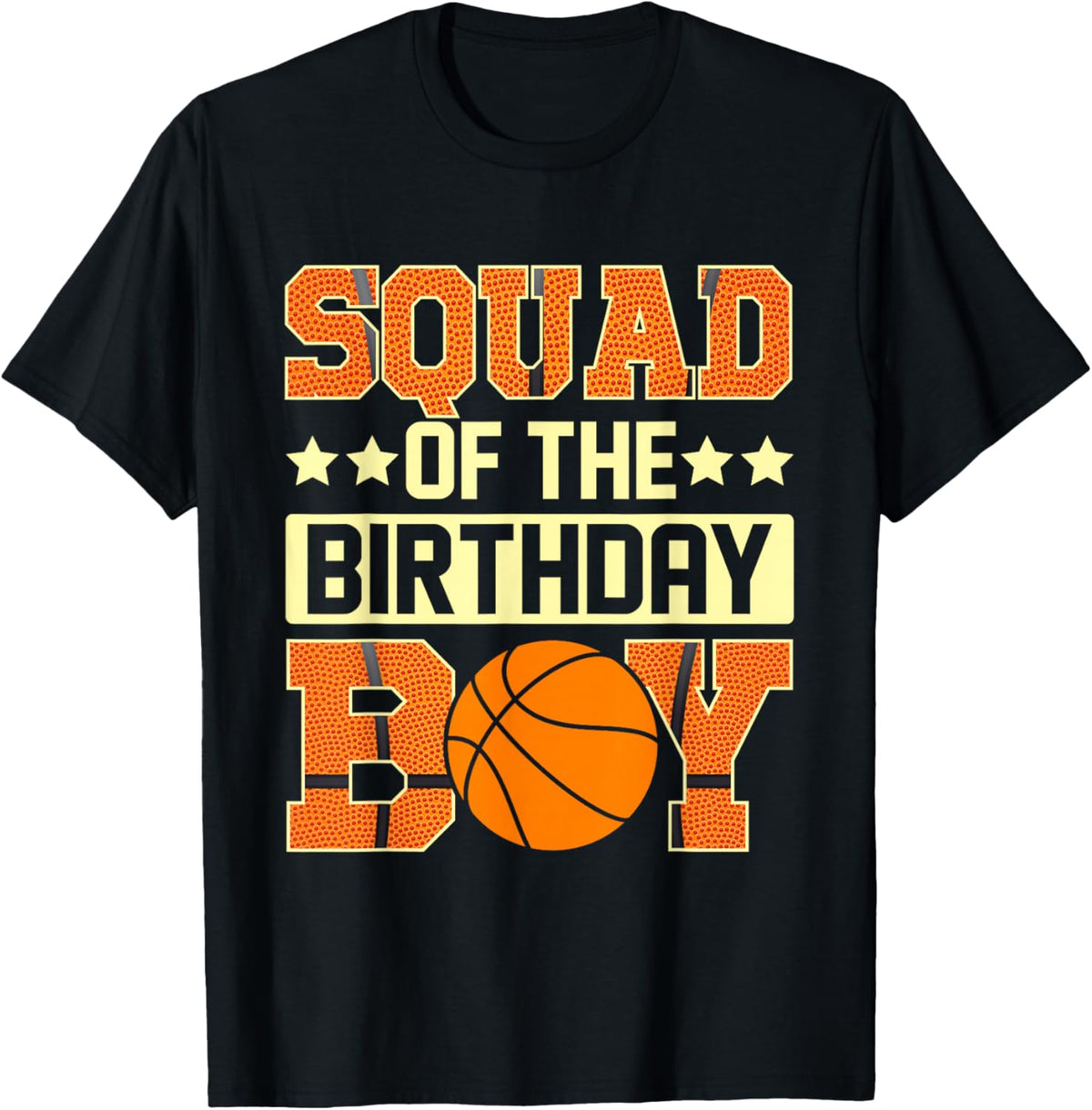 Squad Of The Birthday Boy Basketball Baller Kids T-Shirt