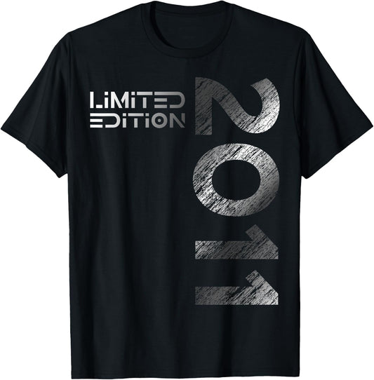 13th Birthday Limited Edition Vintage 2011 Boy Girl , black T-Shirt