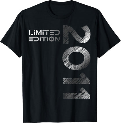 13th Birthday Limited Edition Vintage 2011 Boy Girl , black T-Shirt