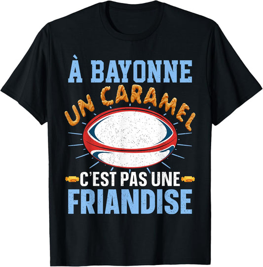 Bayonne Rugby Supporter for Bayonnais fan of Humour Rugby , Black, S T-Shirt