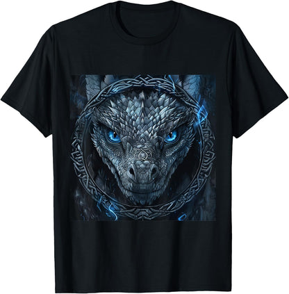 Viking Dragon Jormungandr & Niddhogg Vikings Dragon , black T-Shirt