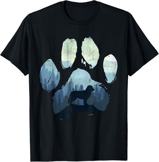Bernese Mountain Dog Paw Mum Dad Mountains , black T-Shirt