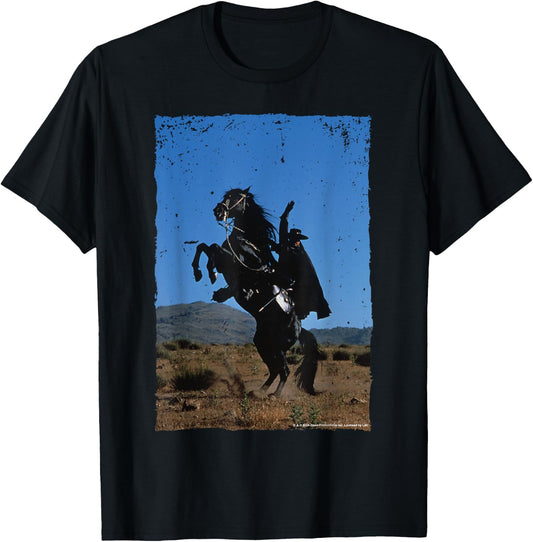 Zorro Tornado Horse Breeding , Black, S T-Shirt