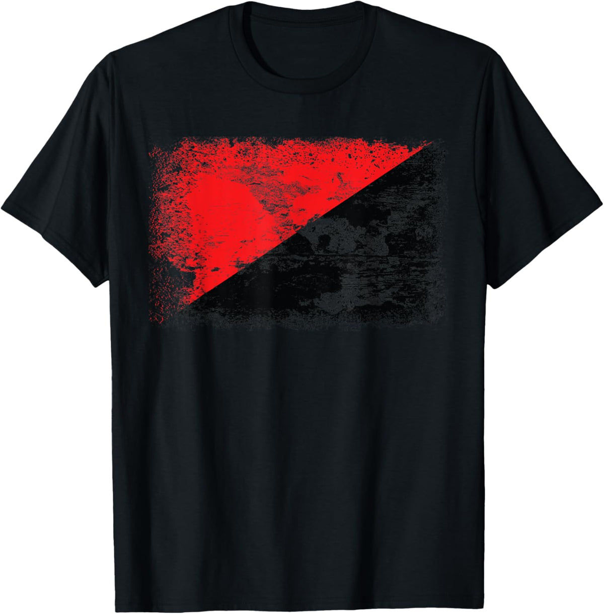 Red Black Anarchy Flag | Anarchist Flag T-Shirt