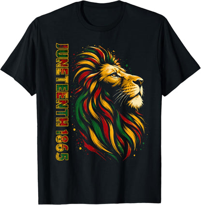 Juneteenth Shirt Lion June 19th 1865 Juneteenth Men T-Shirt