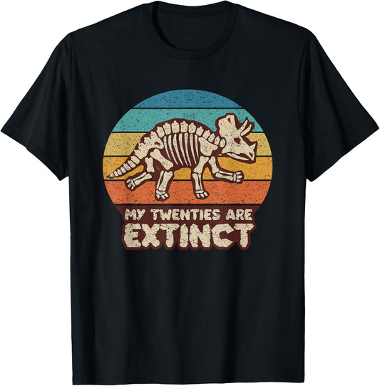 30th Birthday Gift, Dinosaur Lover, Distressed Retro Vintage T-Shirt