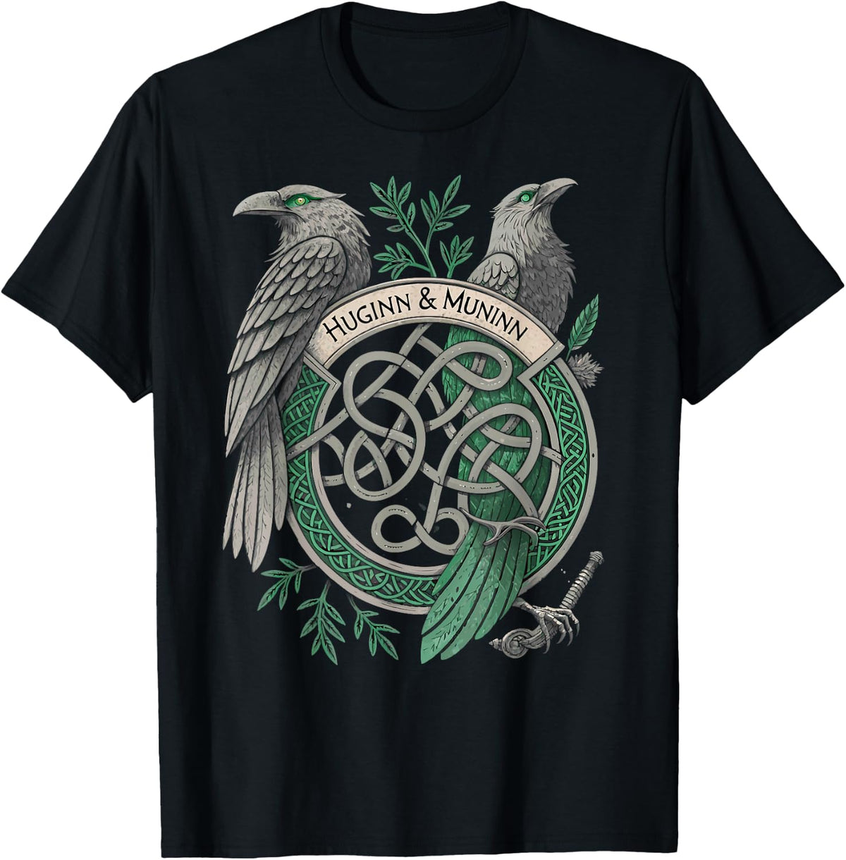 Huginn & Muninn - Germanic Mythology Viking Celtic Raven T-Shirt