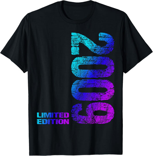 15th Birthday 2009 Limited Edition Boy Girl , black T-Shirt