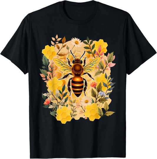 Beekeeper Beekeeper Bees Flowers & Wax Beekeeping , Black, S T-Shirt