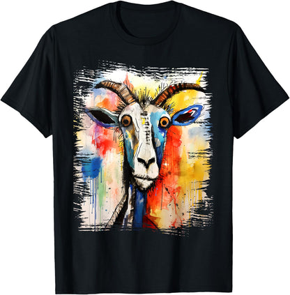 Funny Goat Retro 90s Street Art Graffiti Style Aesthetic T-Shirt
