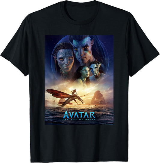 Avatar: The Way of Water Theatrical Movie Poster , black T-Shirt