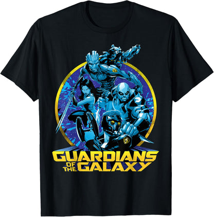 Marvel Guardians of the Galaxy Defend Graphic , Black, S T-Shirt