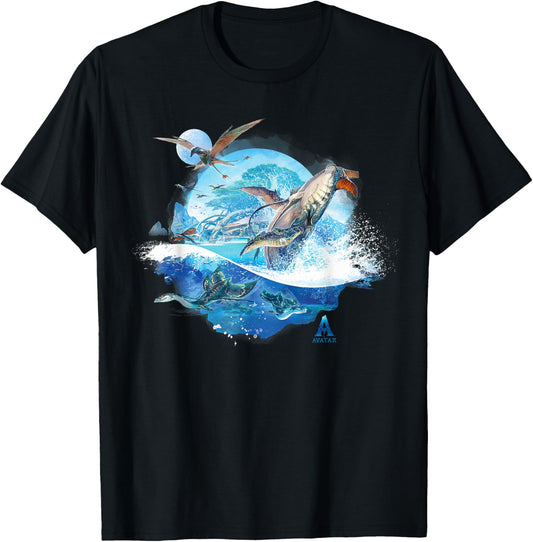 Avatar: The Way of Water Creatures of Sea and Sky , black T-Shirt