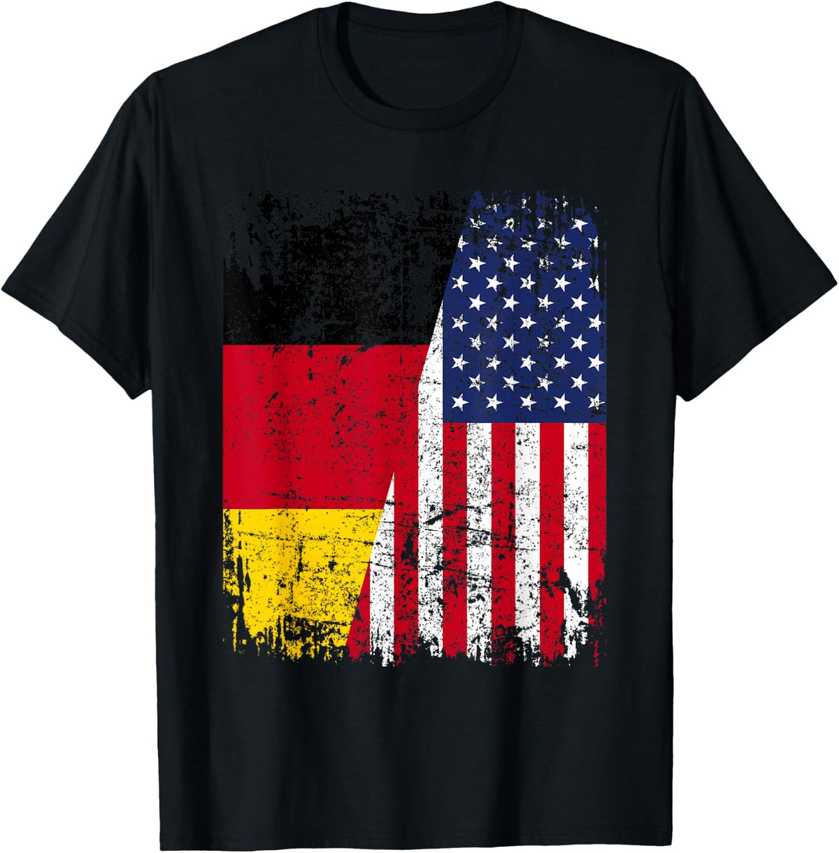 Amerika Deutschland USA US Flagge | Damen Herren Kinder USA T-Shirt