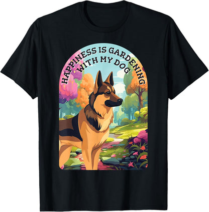 German Shepherd Garden T-Shirt