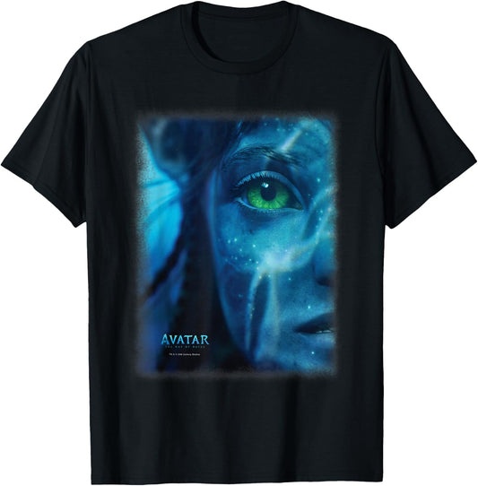 Avatar: The Way of Water Neytiri Na'vi Underwater Half Face , black T-Shirt